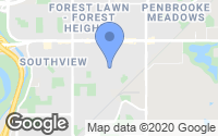Map of Lakeview, AB